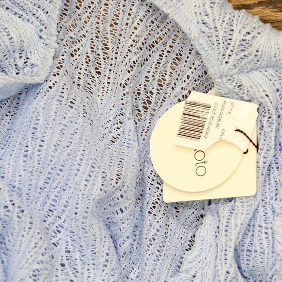 Peixoto Womens Angie Cover Up Tunic 45006 Cloud Blue Weave S - Picture 3 of 5